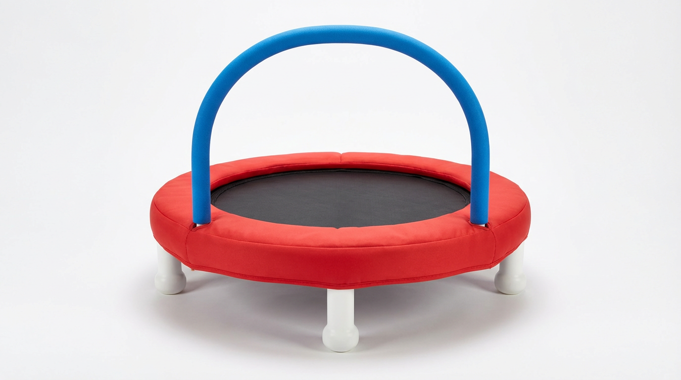 My First Trampoline indoor toddler mini with padded handlebar