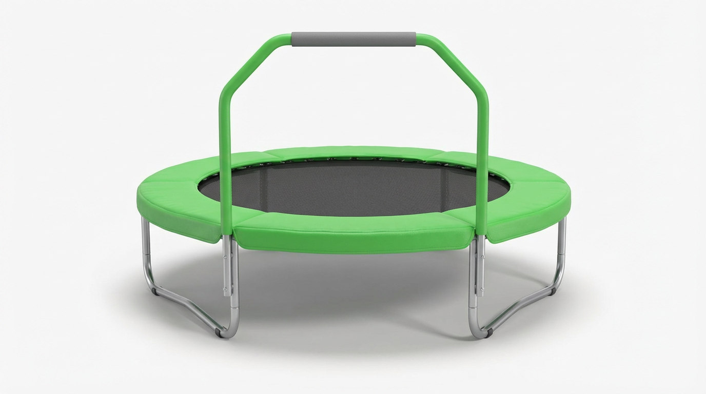 Junior trampoline by Sportspower with folding handle
